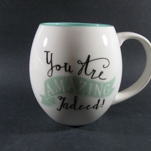 White and Green Magenta Brand Coffee Mug